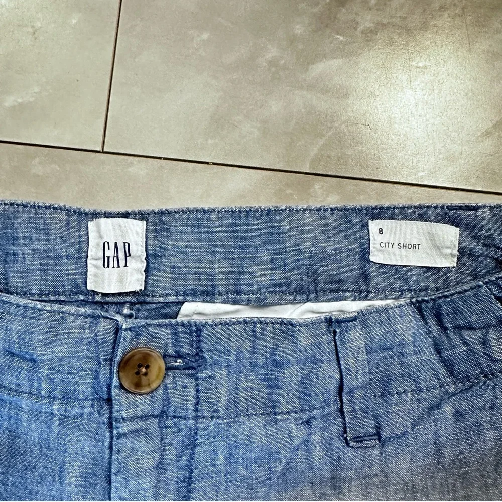 Gap Shorts Size 8 Women's Cotton Blue City Short Vacation Summer Comfy N…
